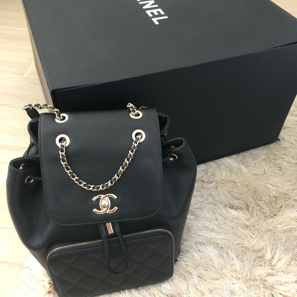 CHANEL BACKPACK AUTHENTIC w/ CARD, BOX,ETC!